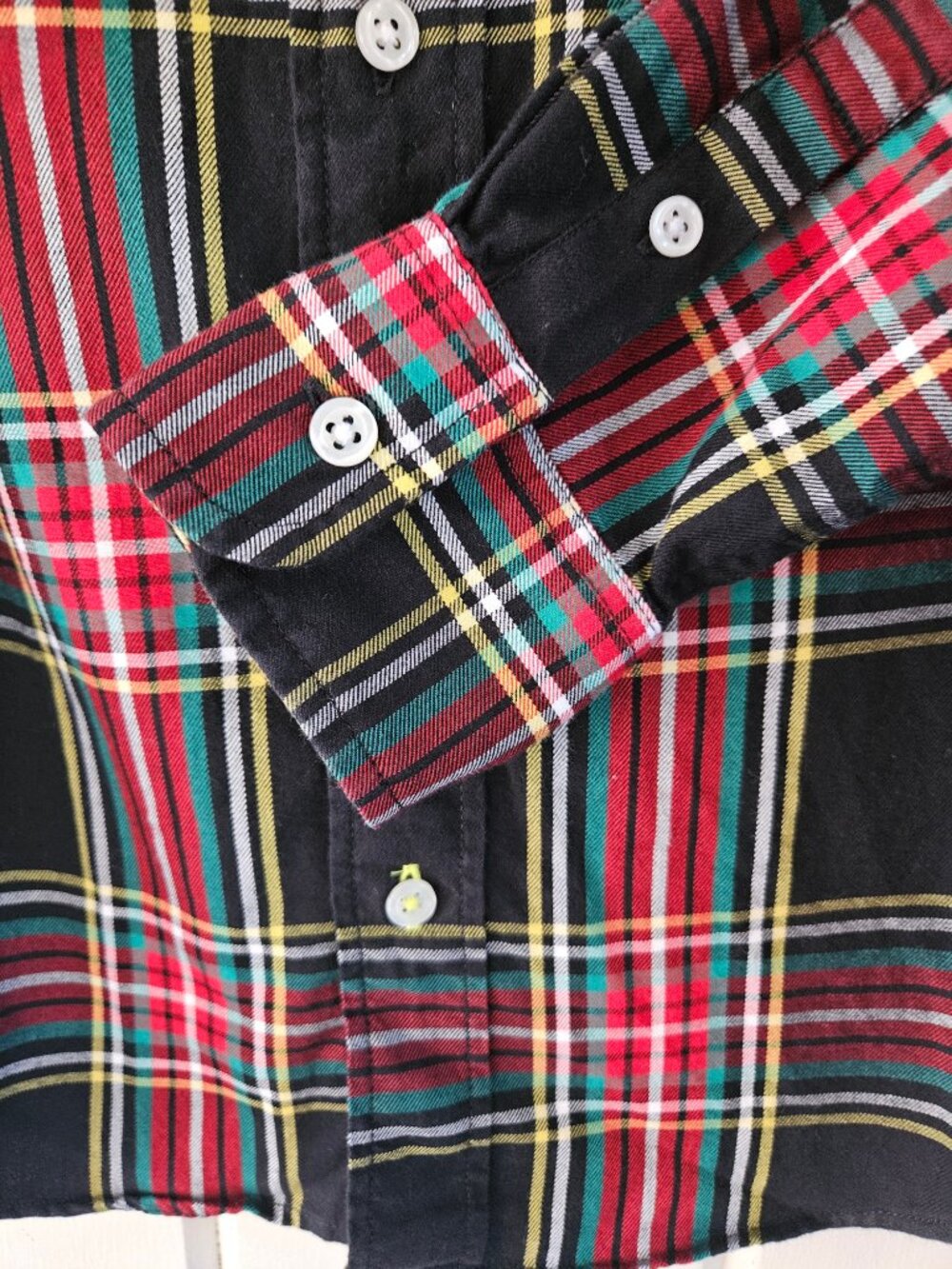 J.Crew Crewcuts Boys Stewart Tartan Plaid Button Down Dress Shirt Size 4-5 - Picture 5 of 9